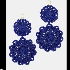 Roberta Roller Rabbit Macrame Earrings - Blue
